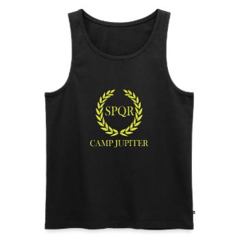 Camp Jupiter - Männer Premium Bio Tank Top - Schwarz - Vorne - AI Model Male 178 light (178cm)