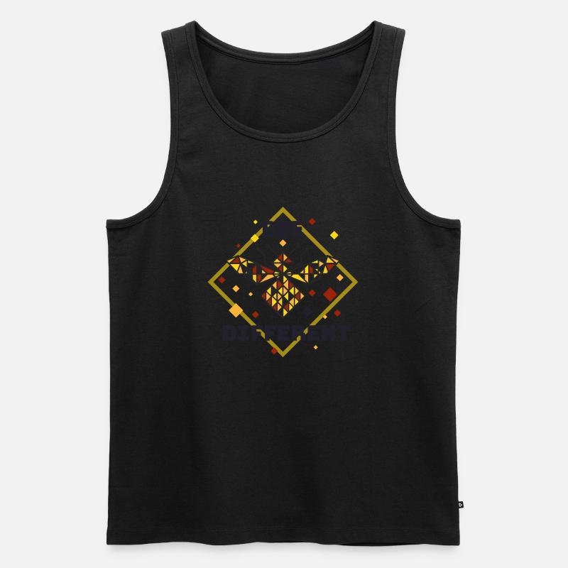 Biene anders - Männer Premium Bio Tank Top - Schwarz