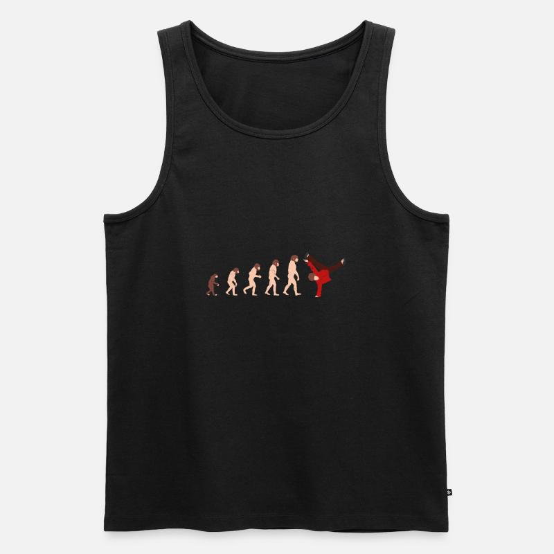 Evolution Breakdance Lustige Geschenkidee - Männer Premium Bio Tank Top - Schwarz