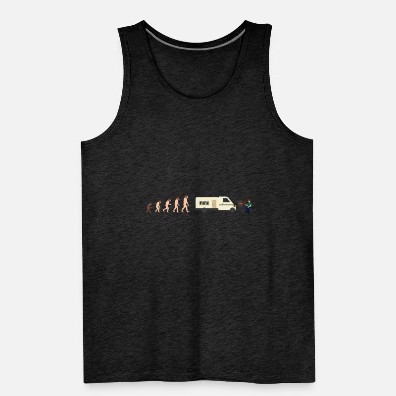 Evolution Camper Sommer Lustige Geschenkidee Männer Premium Bio Tank Top