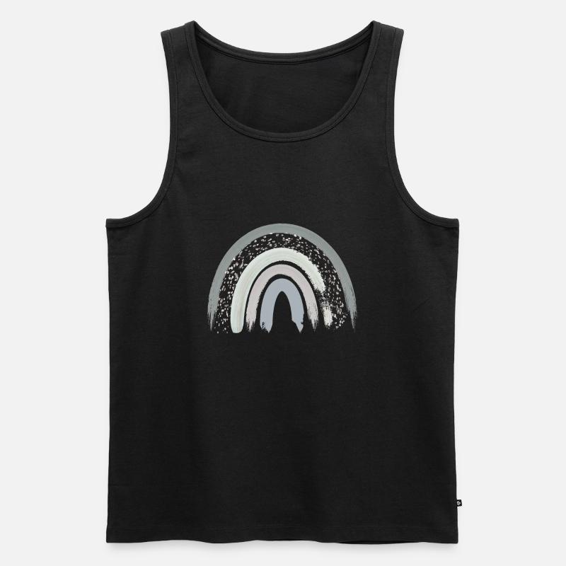 Arc-en-ciel Boho Rainbow bébé garçon - Débardeur bio Premium Homme - noir