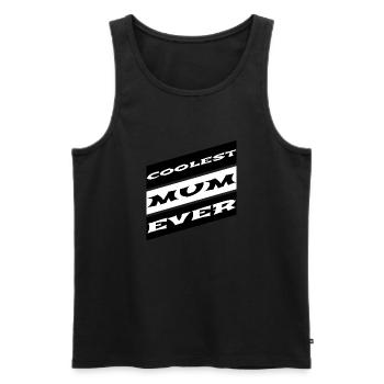 family - coolest mum ever - Débardeur bio Premium Homme - noir - Devant - Michal (187cm)