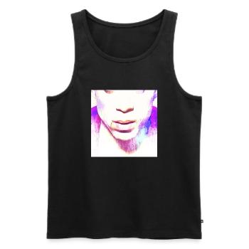 Mouthguard for P-rince fans | Purple Hero Mask - Men's Premium Organic Tank Top - black - Front - AI Model Male 178 light (178cm)