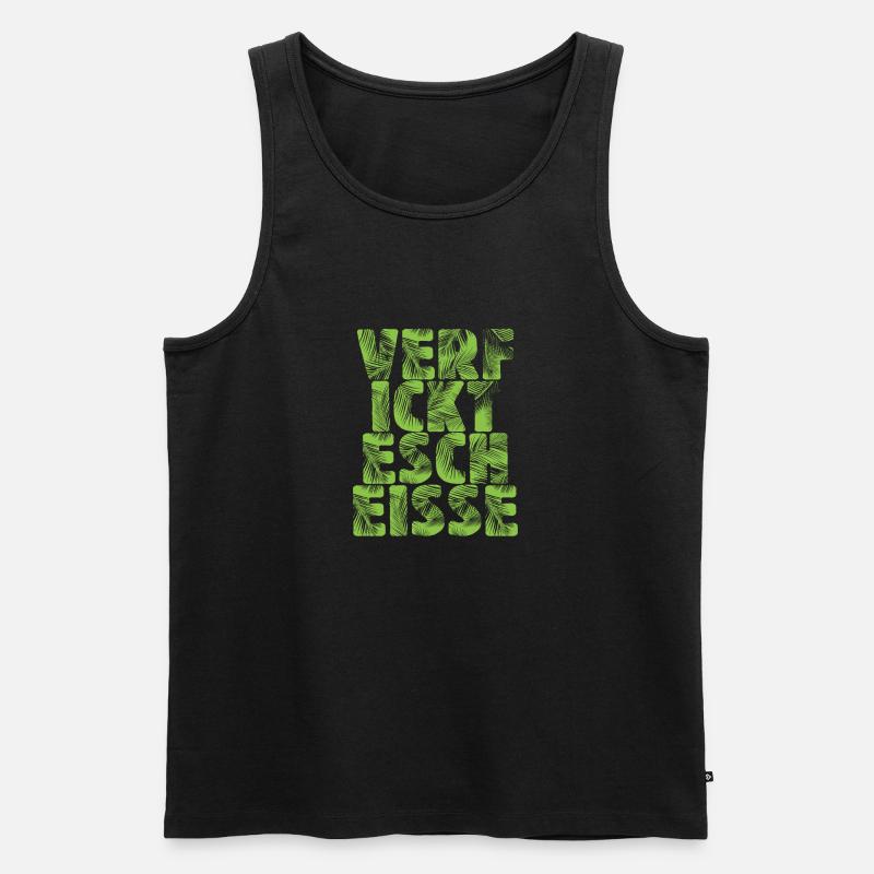 Verfickte Scheiße - Männer Premium Bio Tank Top - Schwarz