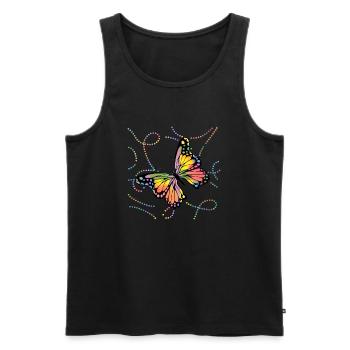 papillon - Débardeur bio Premium Homme - noir - Devant - Michal (187cm)
