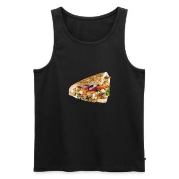 Döner - Männer Premium Bio Tank Top - Schwarz - Vorne - AI Model Male 178 light (178cm)
