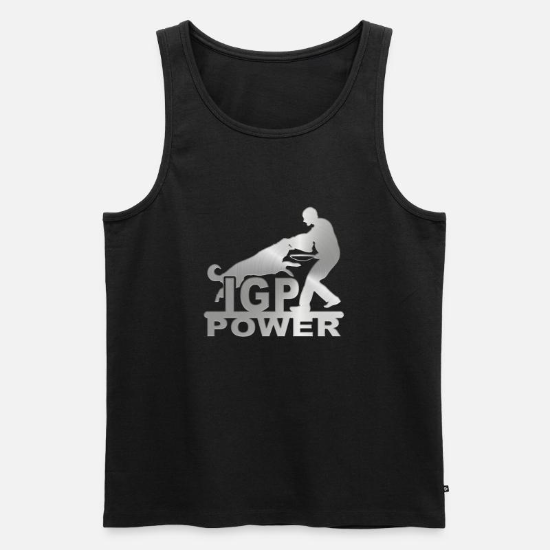 IPG Chrom - Männer Premium Bio Tank Top - Schwarz
