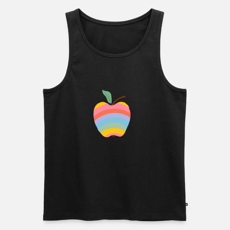 Rainbow Apple - Men's Premium Organic Tank Top - black
