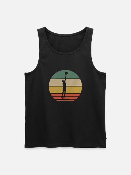 basketball - Men's Premium Organic Tank Top - black