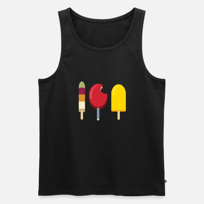 Eis Kombi - Männer Premium Bio Tank Top - Schwarz