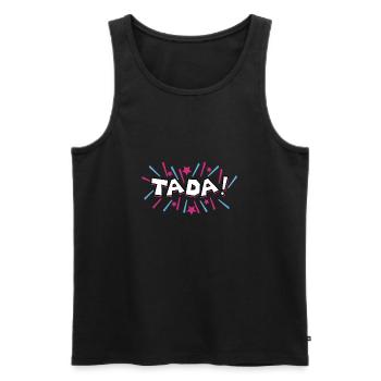 Ta Da Zaubertrick Party Lustige Geschenkidee - Männer Premium Bio Tank Top - Schwarz - Vorne - AI Model Male 178 light (178cm)