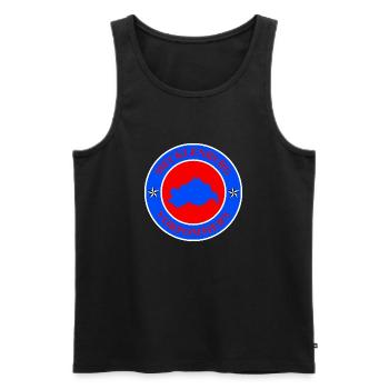 Mecklenburg-Vorpommern Wappen - Männer Premium Bio Tank Top - Schwarz - Vorne - AI Model Male 178 light (178cm)