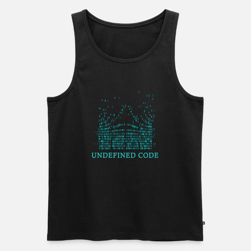 undefinierter unbekannter geheim code nerd nummer - Männer Premium Bio Tank Top - Schwarz