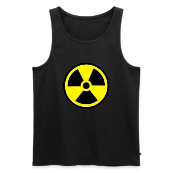 Radiology radioactivity symbol - Men's Premium Organic Tank Top - black - Front - AI Model Male 178 light (178cm)