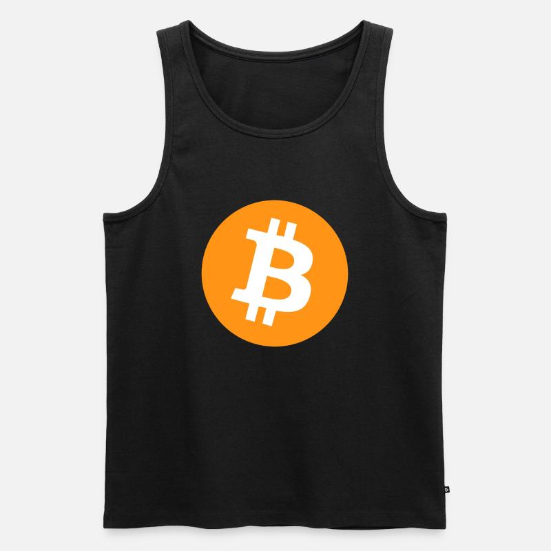 Bitcoin - Männer Premium Bio Tank Top - Schwarz