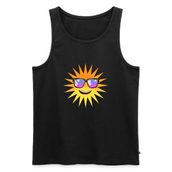 sun bezel drawing fantasy holiday - Men's Premium Organic Tank Top - black - Front - Michal (187cm)