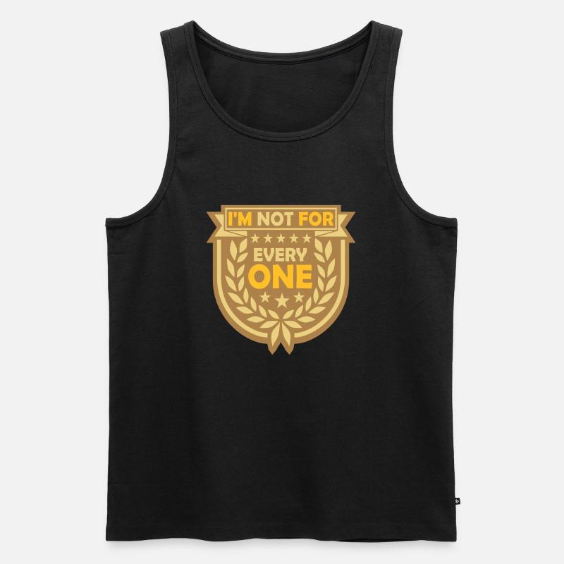 Im not for everyone - Männer Premium Bio Tank Top - Schwarz