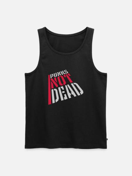 punks not dead quote - Men's Premium Organic Tank Top - black