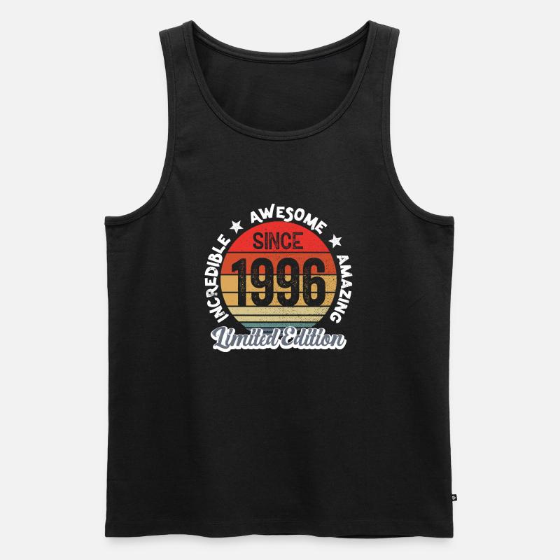 Erstaunlich seit 1996 - Jubiläum - Männer Premium Bio Tank Top - Schwarz