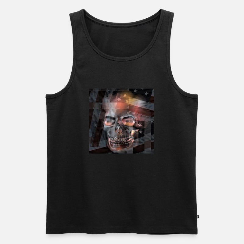 Rock n Roll - Männer Premium Bio Tank Top - Schwarz