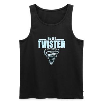 Je suis le météorologue météorologue de météorologie Twister - Débardeur bio Premium Homme - noir - Devant - Michal (187cm)