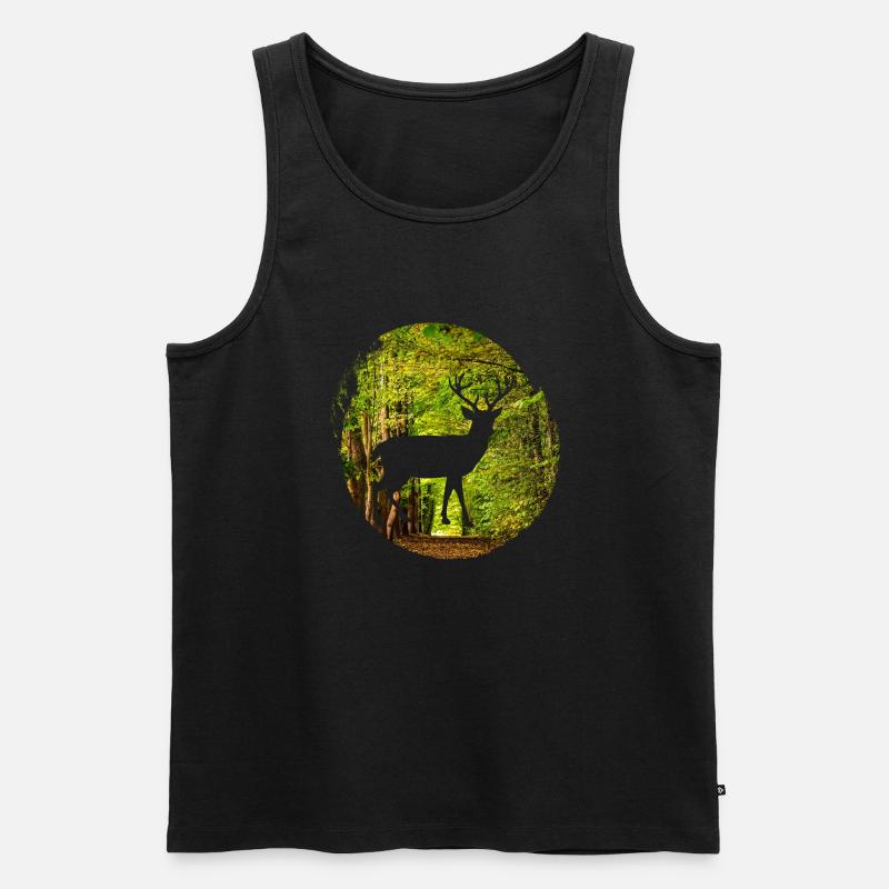 Meer Wasser Strand - Männer Premium Bio Tank Top - Schwarz