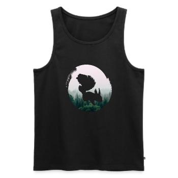 Sea Water Beach - Men's Premium Organic Tank Top - black - Front - AI Model Male 178 light (178cm)