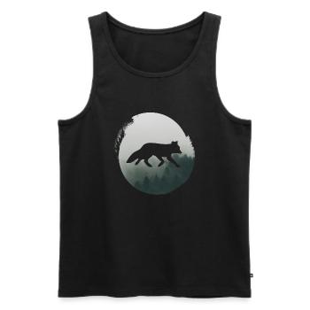 Plage d’eau de mer - Débardeur bio Premium Homme - noir - Devant - Michal (187cm)