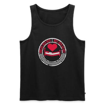 break her bed Zitat - Männer Premium Bio Tank Top - Schwarz - Vorne - Michal (187cm)