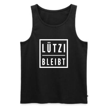 Lützerath bleibt - Männer Premium Bio Tank Top - Schwarz - Vorne - Michal (187cm)
