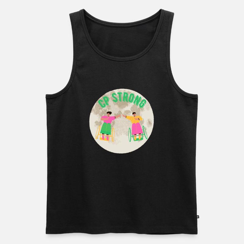 CP Stark - Männer Premium Bio Tank Top - Schwarz