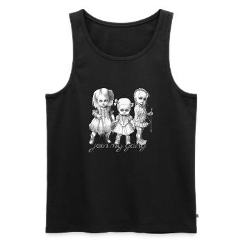 Goth babys - Männer Premium Bio Tank Top - Schwarz - Vorne - AI Model Male 178 light (178cm)
