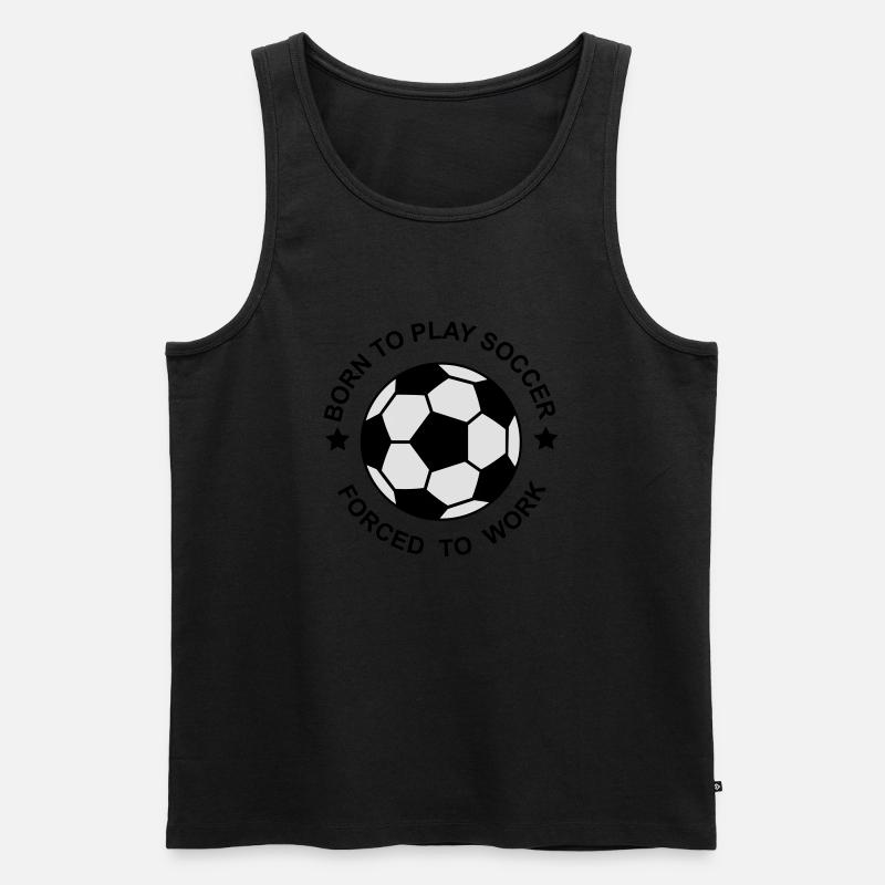 Fußball - Männer Premium Bio Tank Top - Schwarz