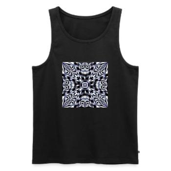 LMNArt - Débardeur bio Premium Homme - noir - Devant - Michal (187cm)