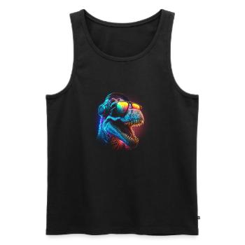 Rad Rex - Débardeur bio Premium Homme - noir - Devant - Michal (187cm)