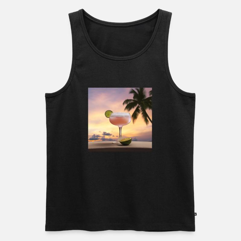 Cocktail 2 Geschenk - Männer Premium Bio Tank Top - Schwarz
