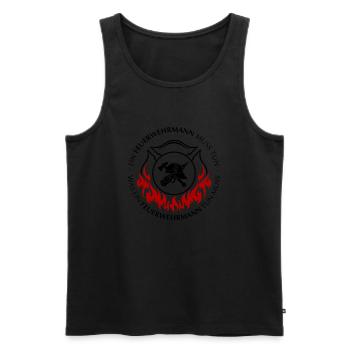 Ein Feuerwehrmann muss tun - Männer Premium Bio Tank Top - Schwarz - Vorne - AI Model Male 178 light (178cm)