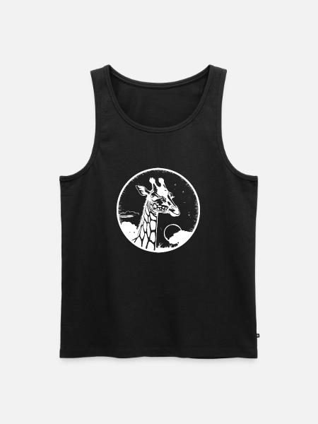 Girafe Soleil - Débardeur bio Premium Homme - noir