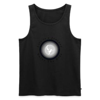 Motorbike - Men's Premium Organic Tank Top - black - Front - Michal (187cm)