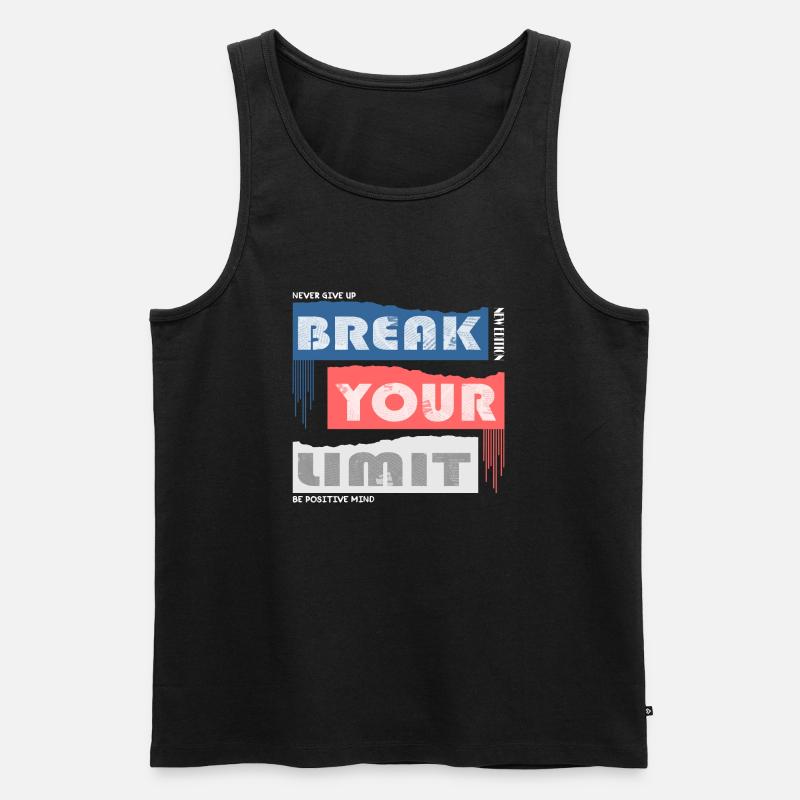 Break your Limits - Débardeur bio Premium Homme - noir
