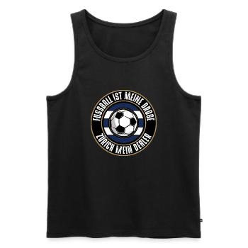 Züri - Männer Premium Bio Tank Top - Schwarz - Vorne - Michal (187cm)