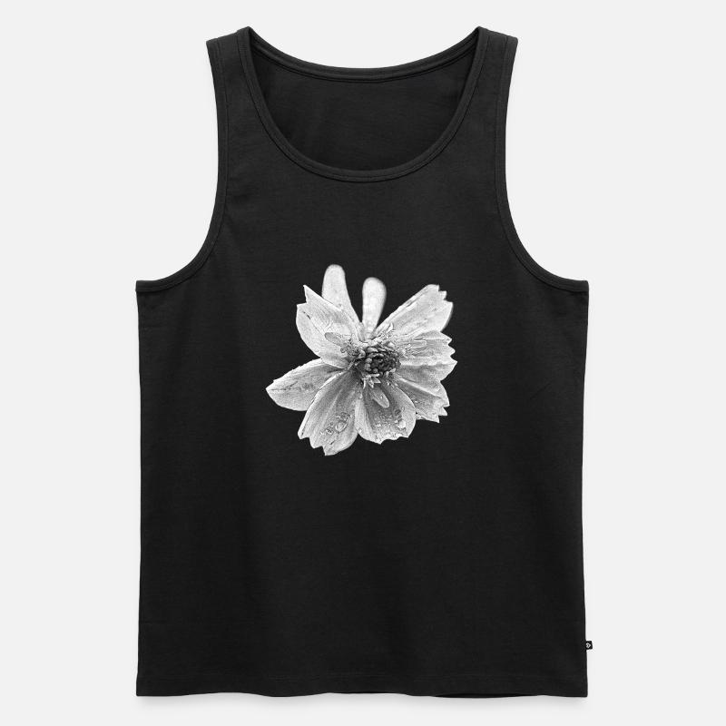 fleur - Débardeur bio Premium Homme - noir