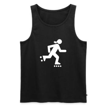Skaterichs 2 - Männer Premium Bio Tank Top - Schwarz - Vorne - Michal (187cm)