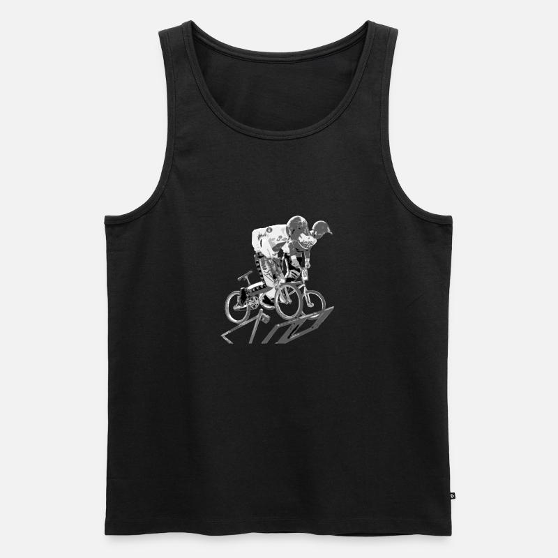 BMX - Männer Premium Bio Tank Top - Schwarz