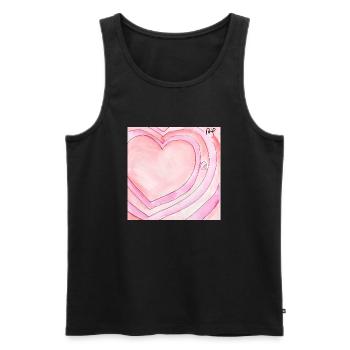 Wirrwarr 13 - Männer Premium Bio Tank Top - Schwarz - Vorne - AI Model Male 178 light (178cm)