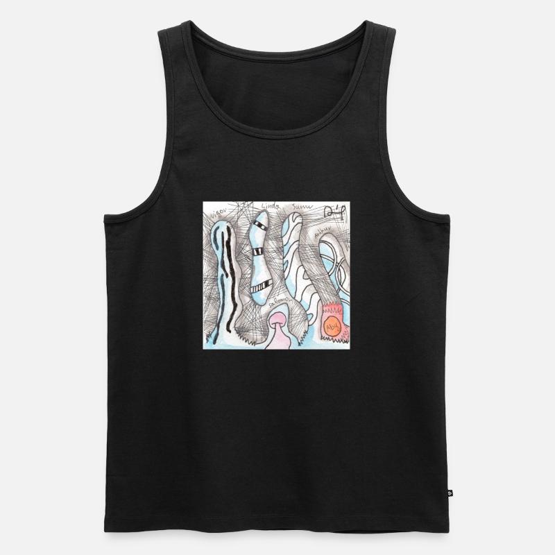 Wirrwarr 30 - Männer Premium Bio Tank Top - Schwarz