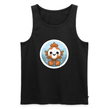 Clownfisch-Liebhaber - Männer Premium Bio Tank Top - Schwarz - Vorne - AI Model Male 178 light (178cm)