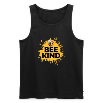 Être gentil mignon miel gentillesse abeille amour inspirant - Débardeur bio Premium Homme - noir - Devant - AI Model Male 178 light (178cm)