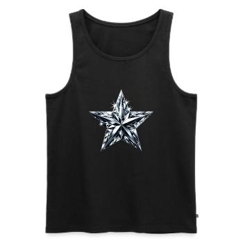 Diamond Shining Star - Men's Premium Organic Tank Top - black - Front - AI Model Male 178 light (178cm)