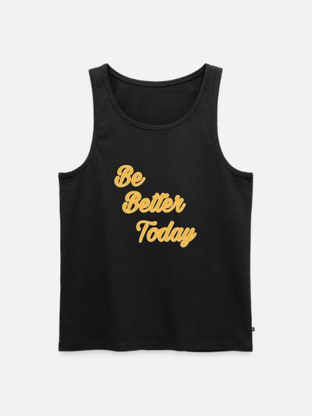 BBTD Text - Men's Premium Organic Tank Top - black